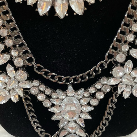 Vintage statement  necklace. Unsigned beautiful Art Deco - Picture 5 of 5